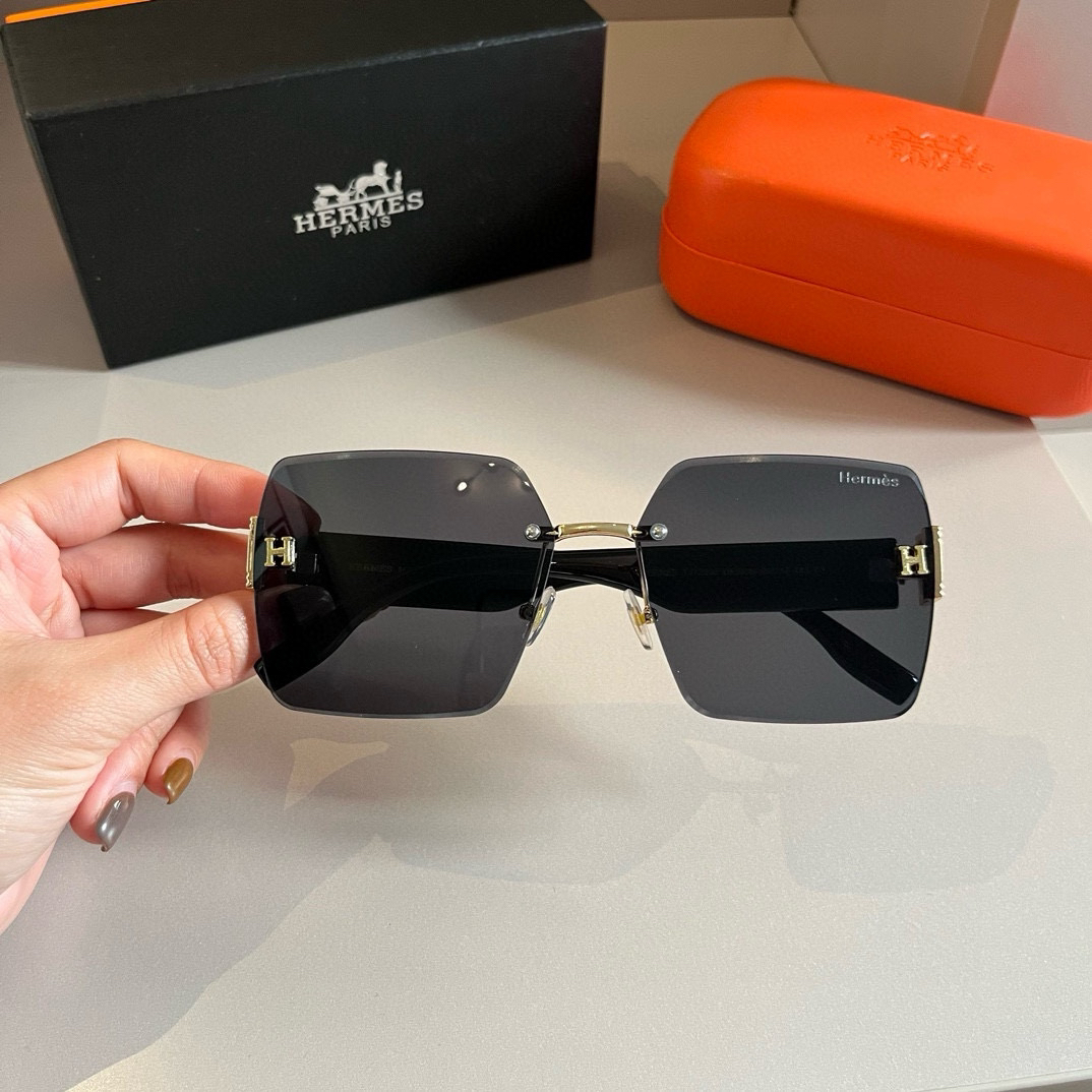 Hermes Large Frame 3D Sunglasses
