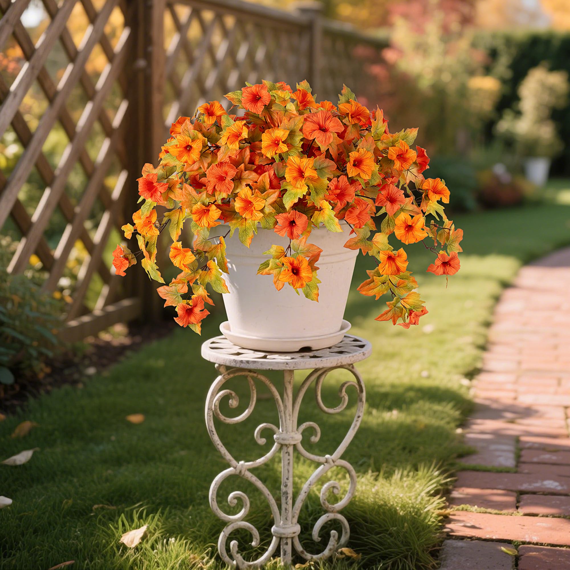 💥ON SALE💥Faux Petunias Silk Outdoor Flowers 🌿 UV-Resistant, No Fade, Waterproof, Windproof 🌸