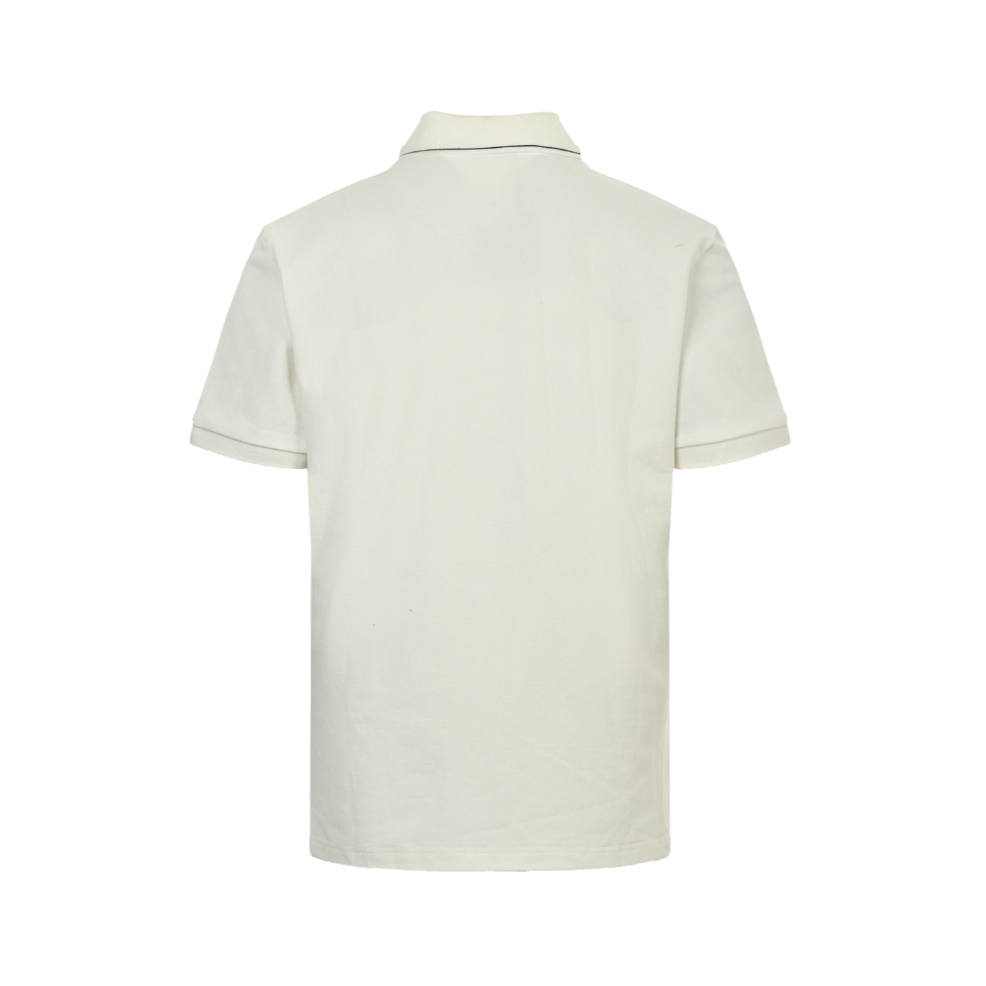 Prada 25ss Polo short sleeve with contrasting embroidery on the chest triangle logo