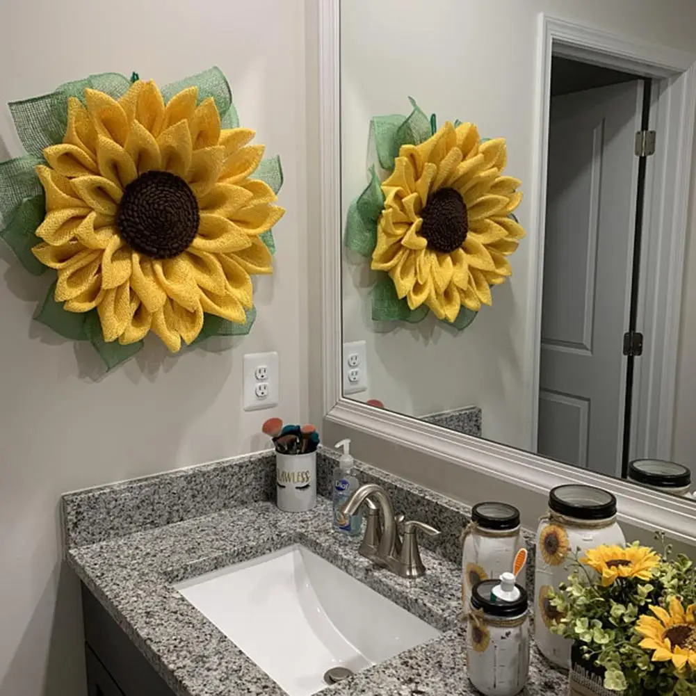 🔥Last Day 50% OFF🔥 - 🌻2024 New Sunflower Wreath🌻