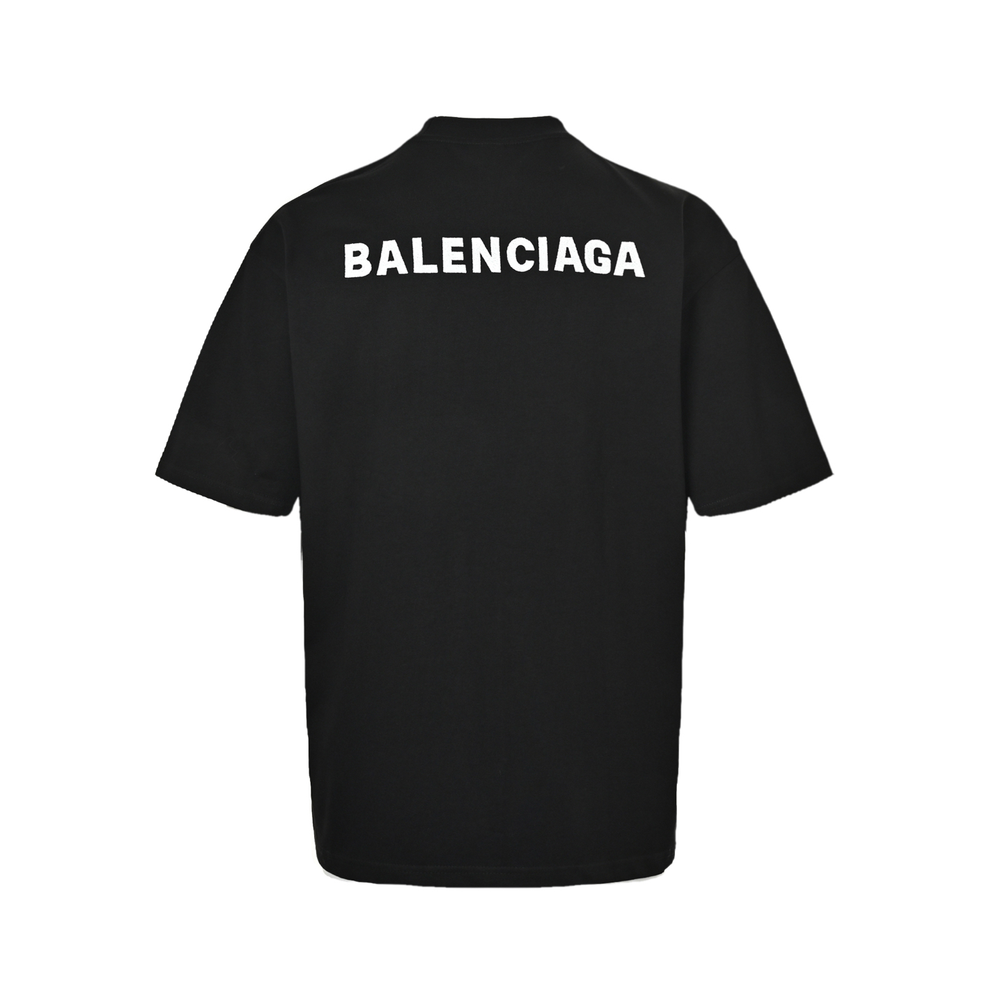 Balenciaga 25ss front and back letter embroidered short sleeves
