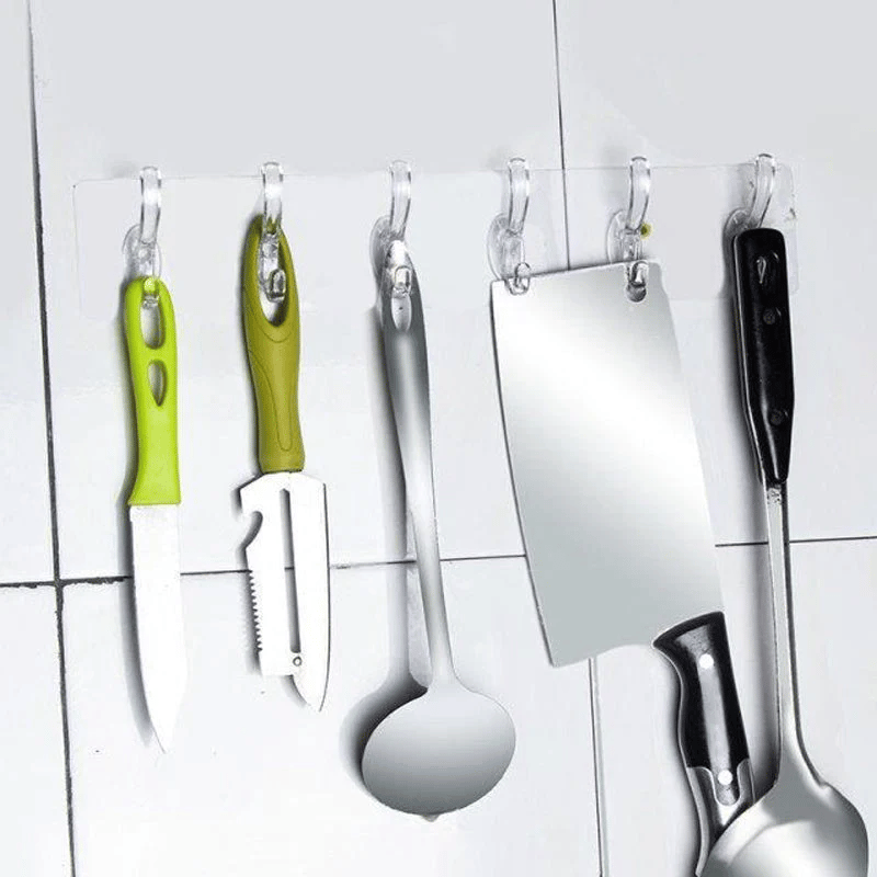 (🎉New Year Sale - 49% OFF) Multifunctional Transparent 6 Hooks ⚡