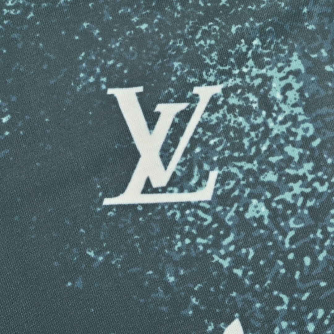 Louis Vuitton 24ss ink-rendered gradient print short sleeves