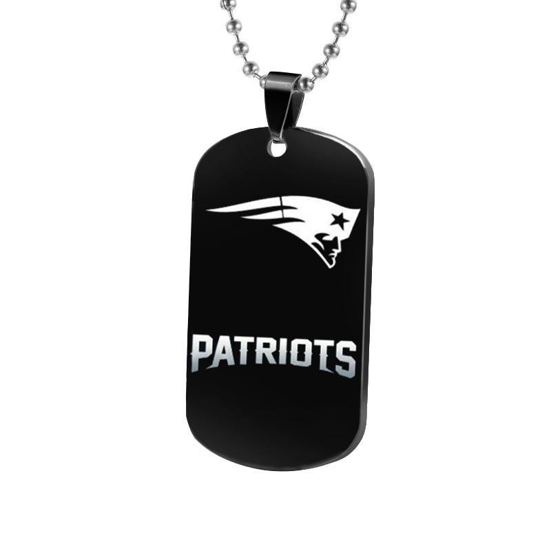 NEW ENGLAND PATRIOTS TITANIUM STEEL DOG TAG