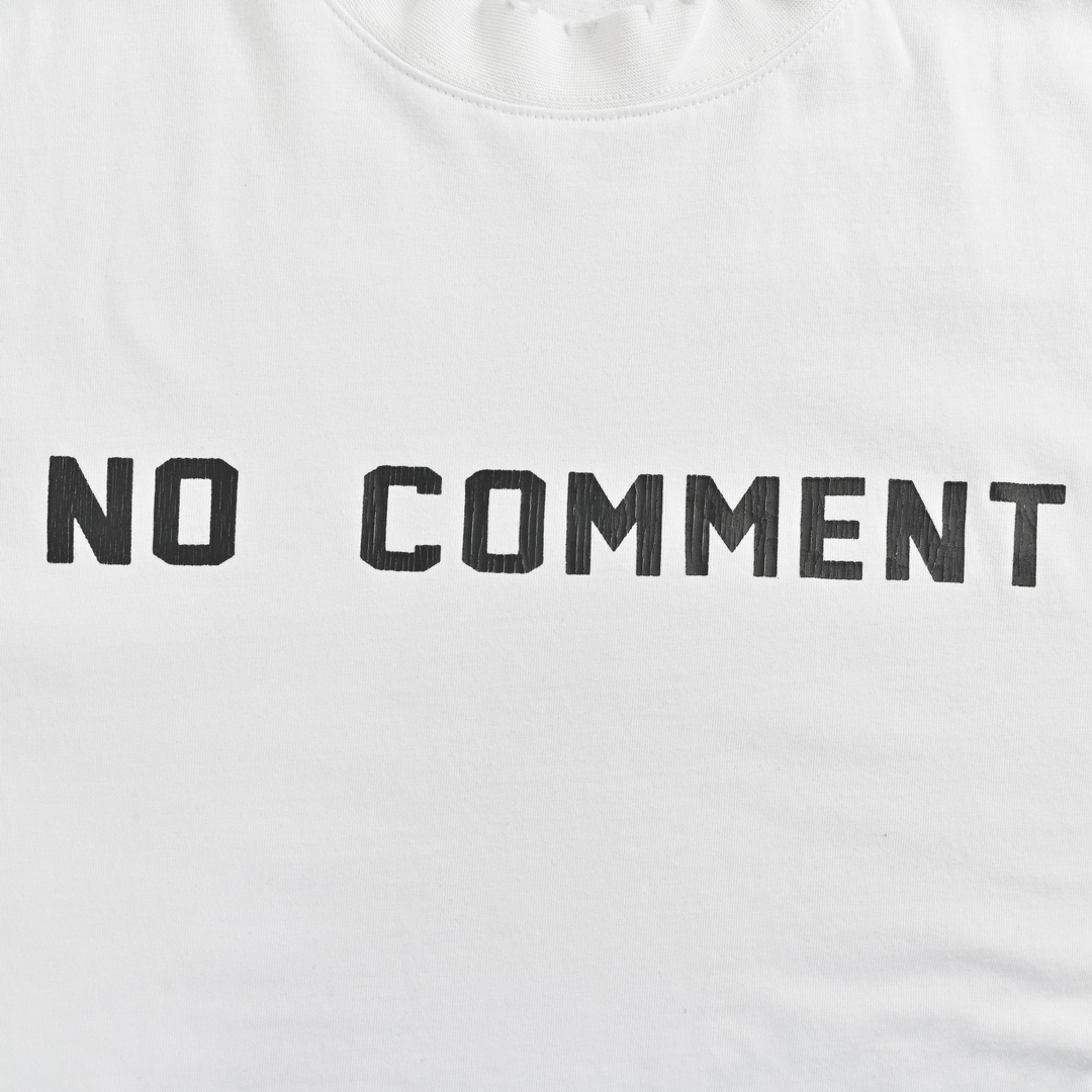 Balenciaga No Comments Cracked Print Ripped Short Sleeves