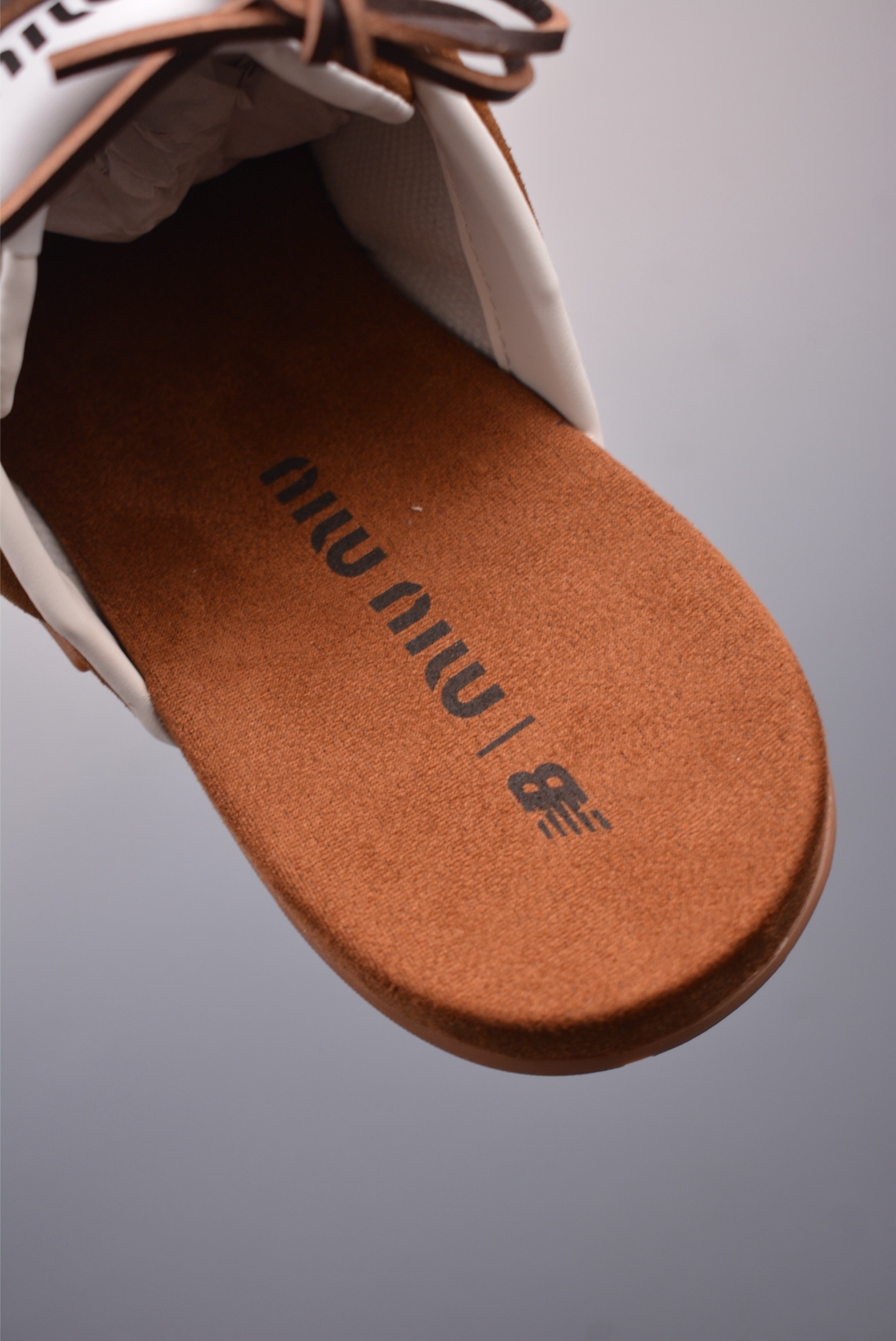 Miu Miu x New Balance 530 SL Faded Suede Mules 