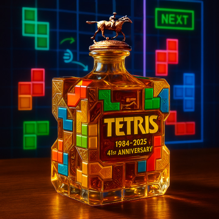 TETRIS 41th Anniversary Whisky Bottle