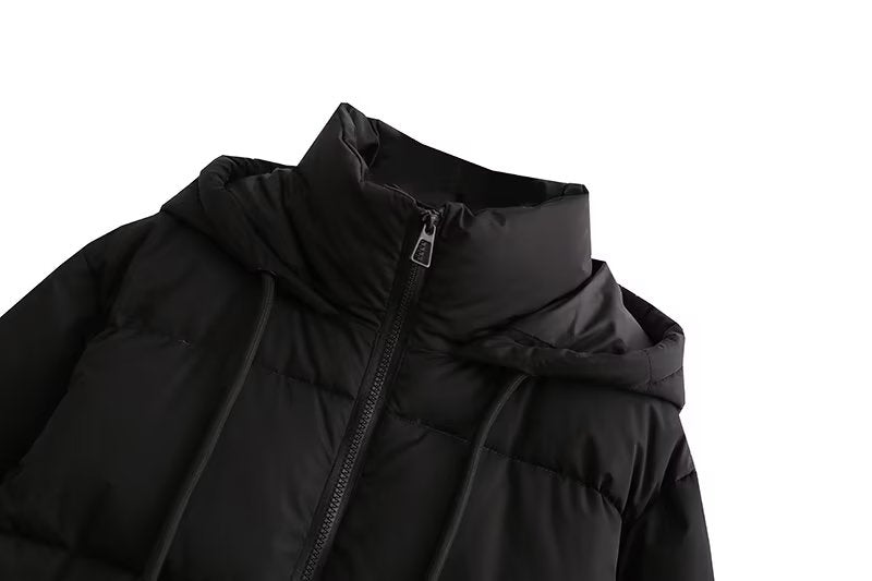 Short down Coat Women Hooded Cotton Coat Jacket