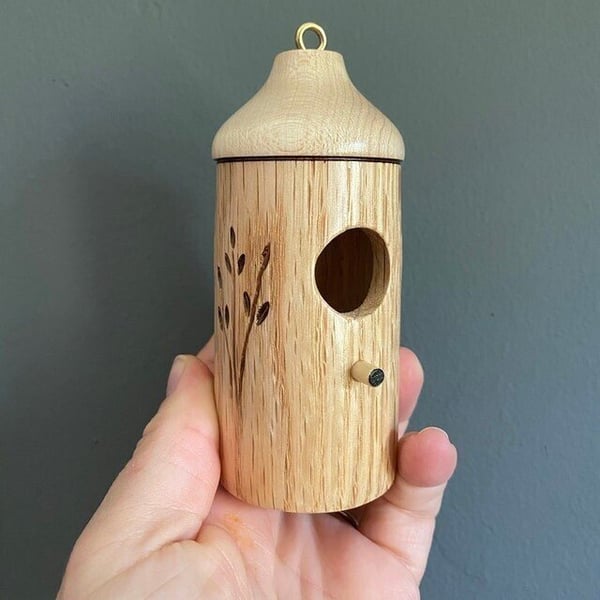 🔥Last Day Promotion-[SAVE 50% OFF]--Handmade Wooden Hummingbird House-Gift for Nature Lovers