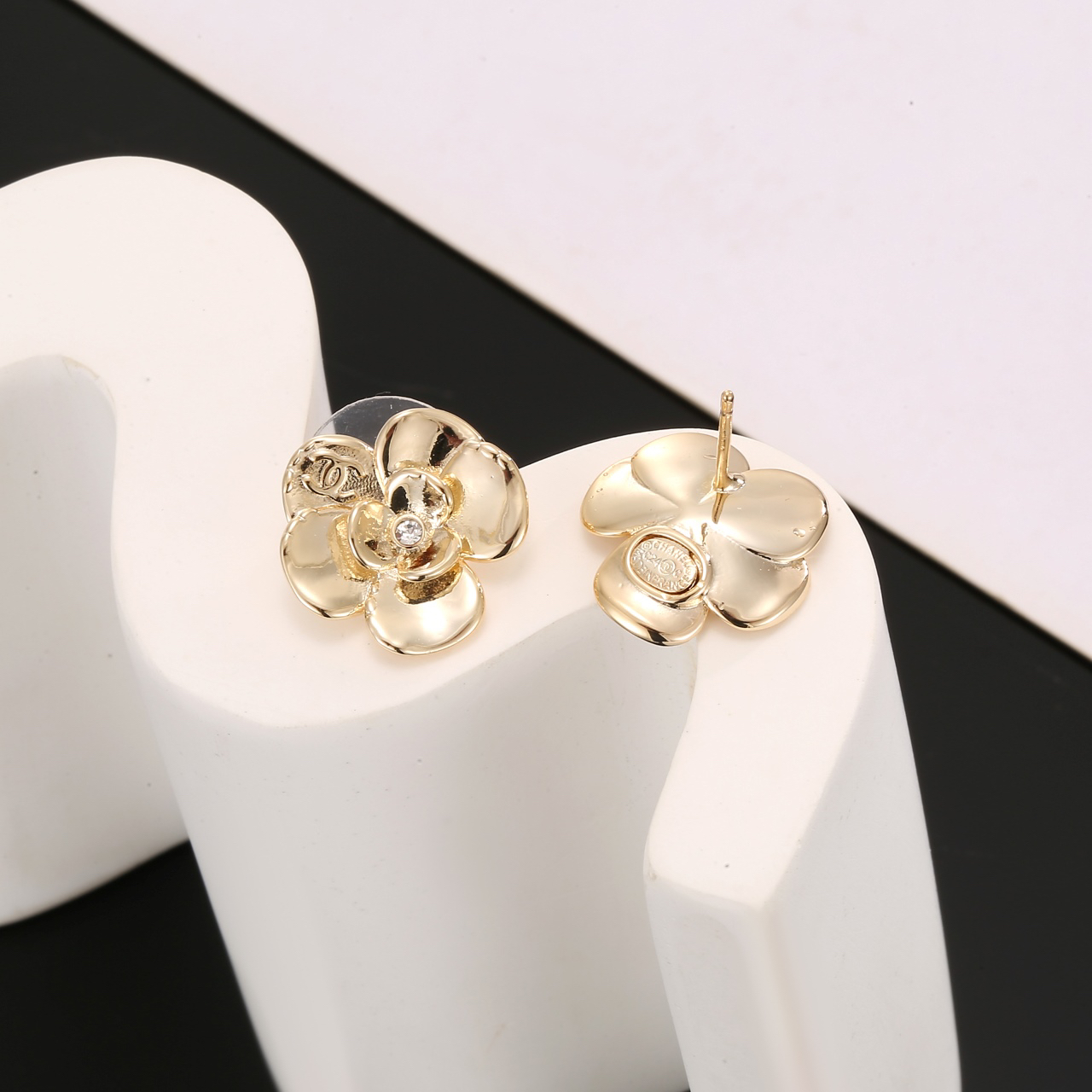 Chanel Camellia Earrings