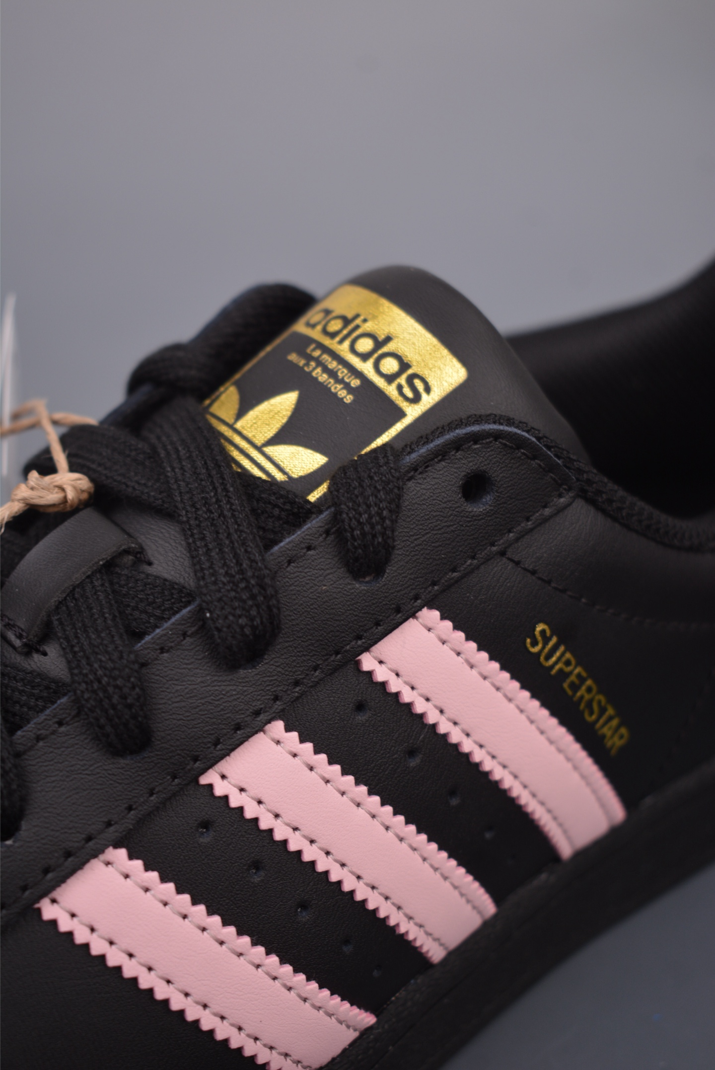 Adidas Originals Superstar Black Peach Pink EG4959