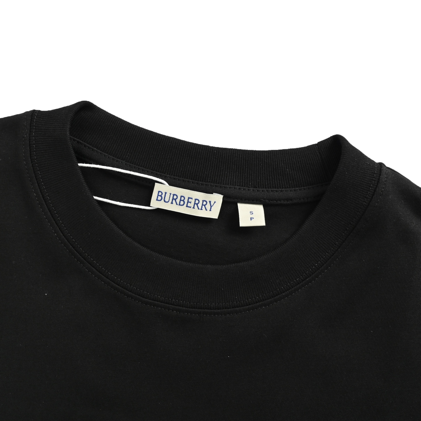 Burberry 25ss check TB patch embroidered letter short sleeve