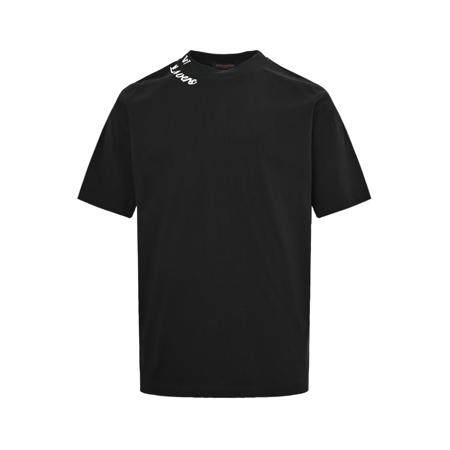 Louis Vuitton 25ss collar stitching logo laminated short sleeves