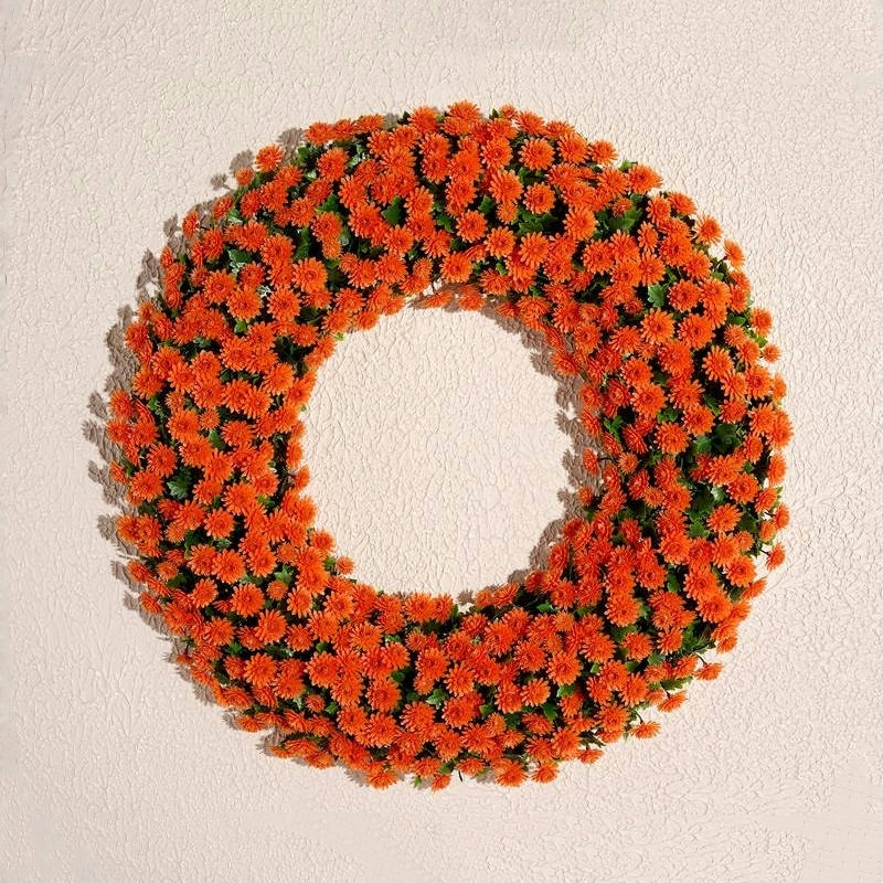 🏆Flash Sale⚡Artificial Faux Mum Wreath 22
