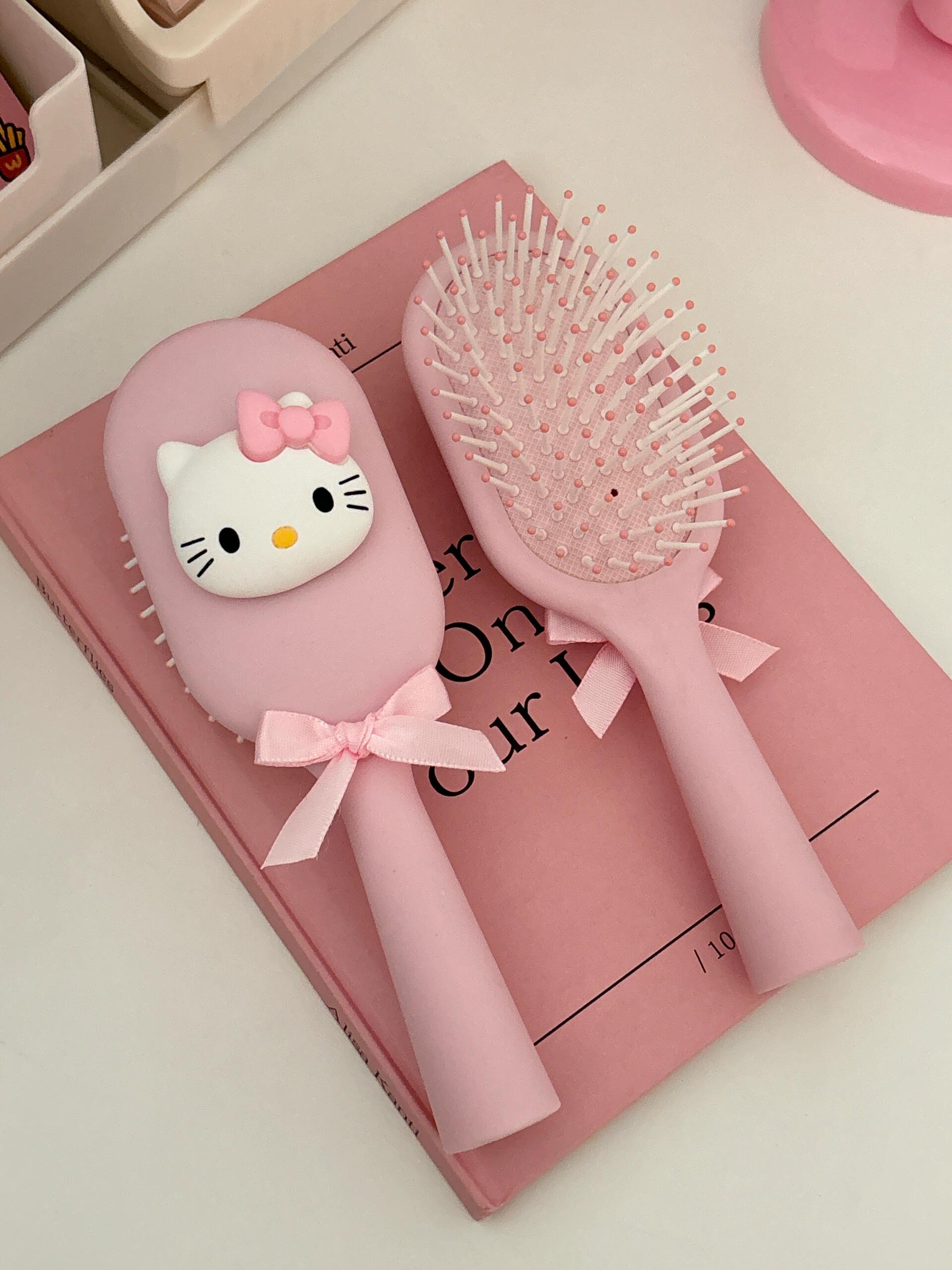 Hellokitty Pink Cute Hair Brush Comb