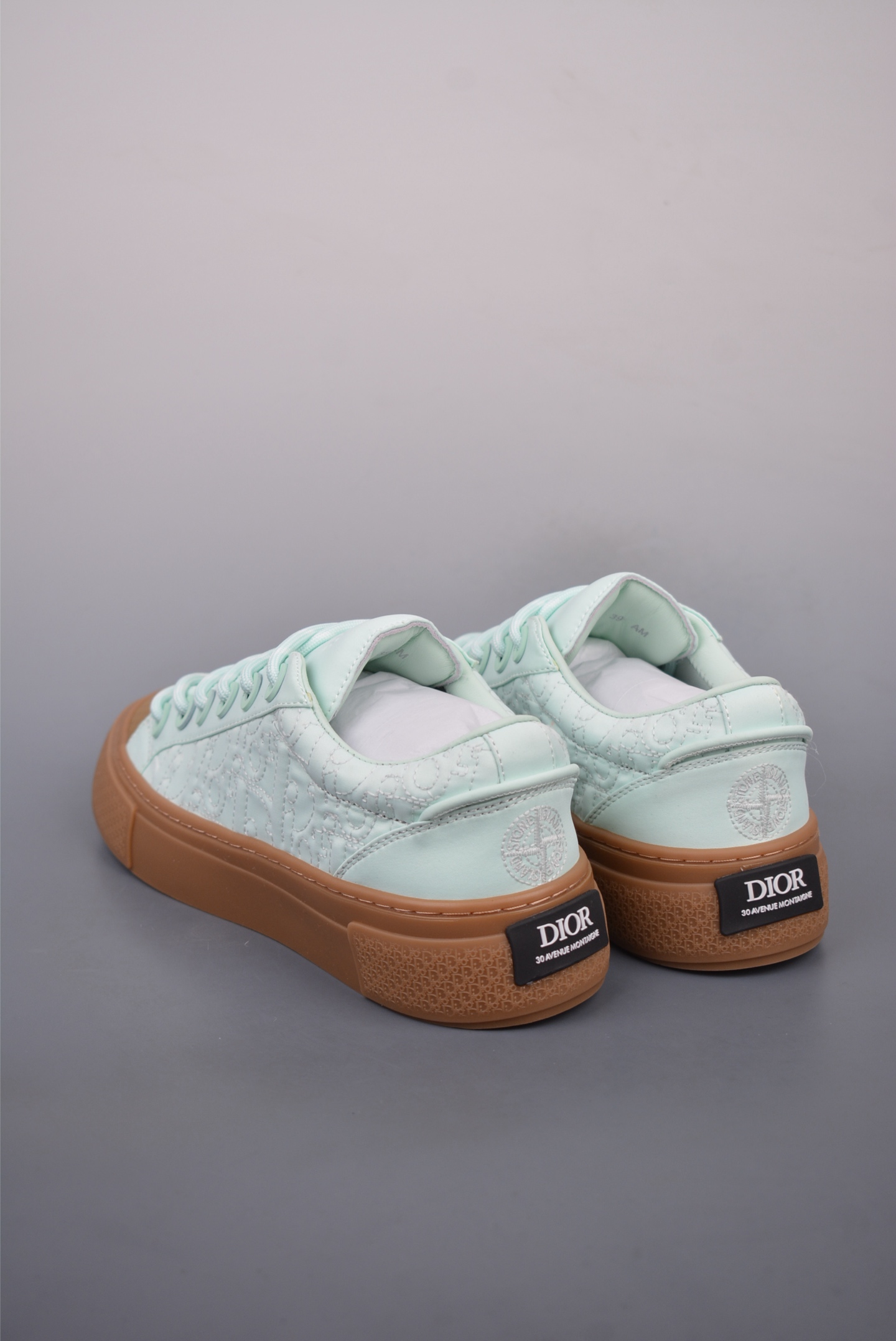 Stone Island x Dior B33 Low Top Sneakers Light Green 3SN303ZEY2936