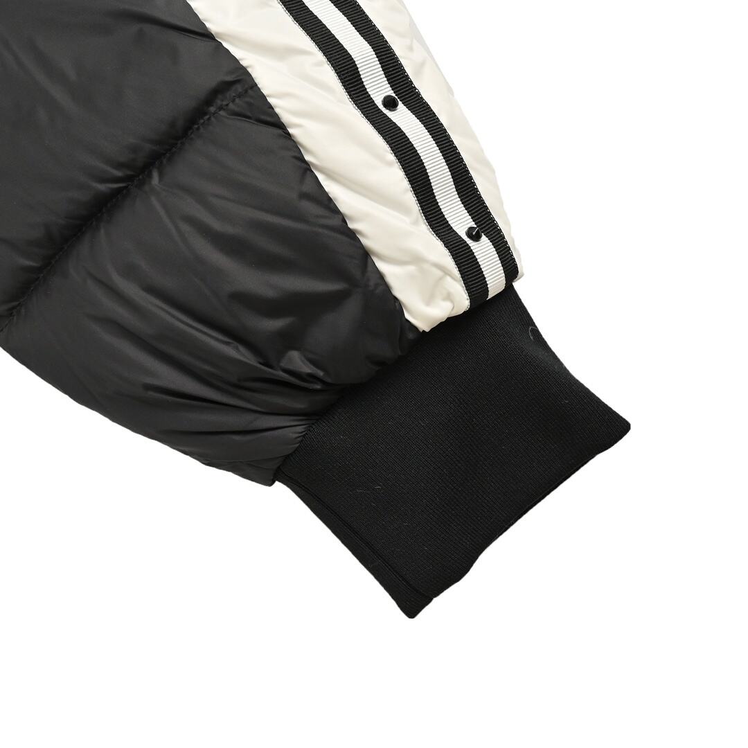 Moncler Stellar sleeve webbing studded down jacket