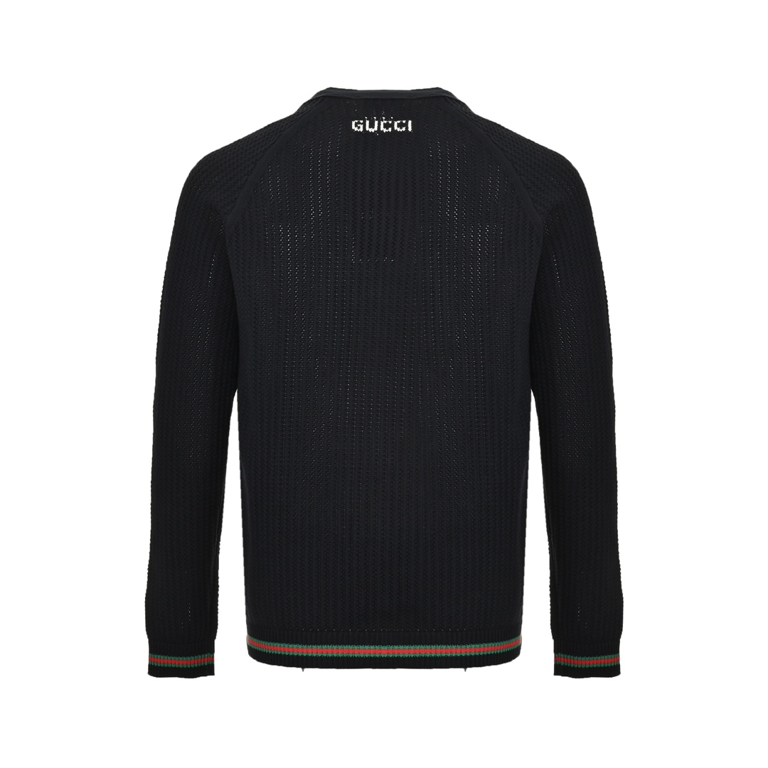 Gucci 24Fw hem striped chunky cardigan