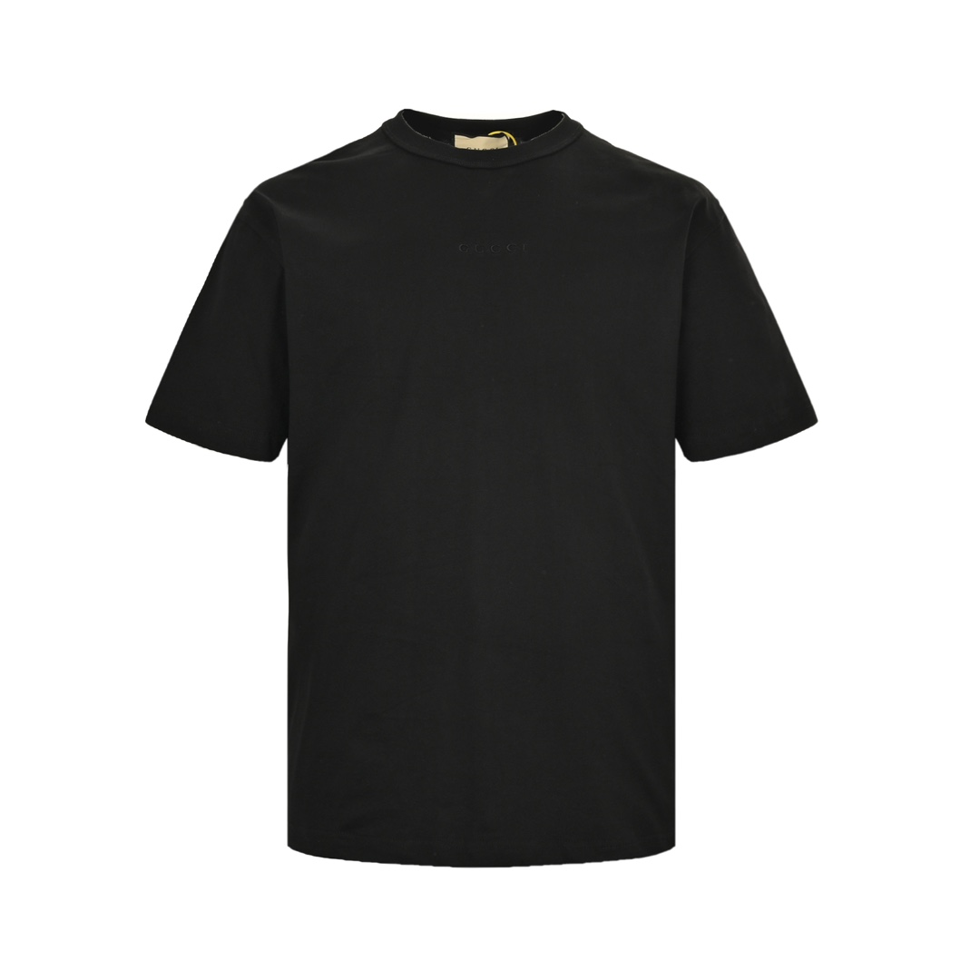 Gucci 24ss chest embroidered lettering short sleeves