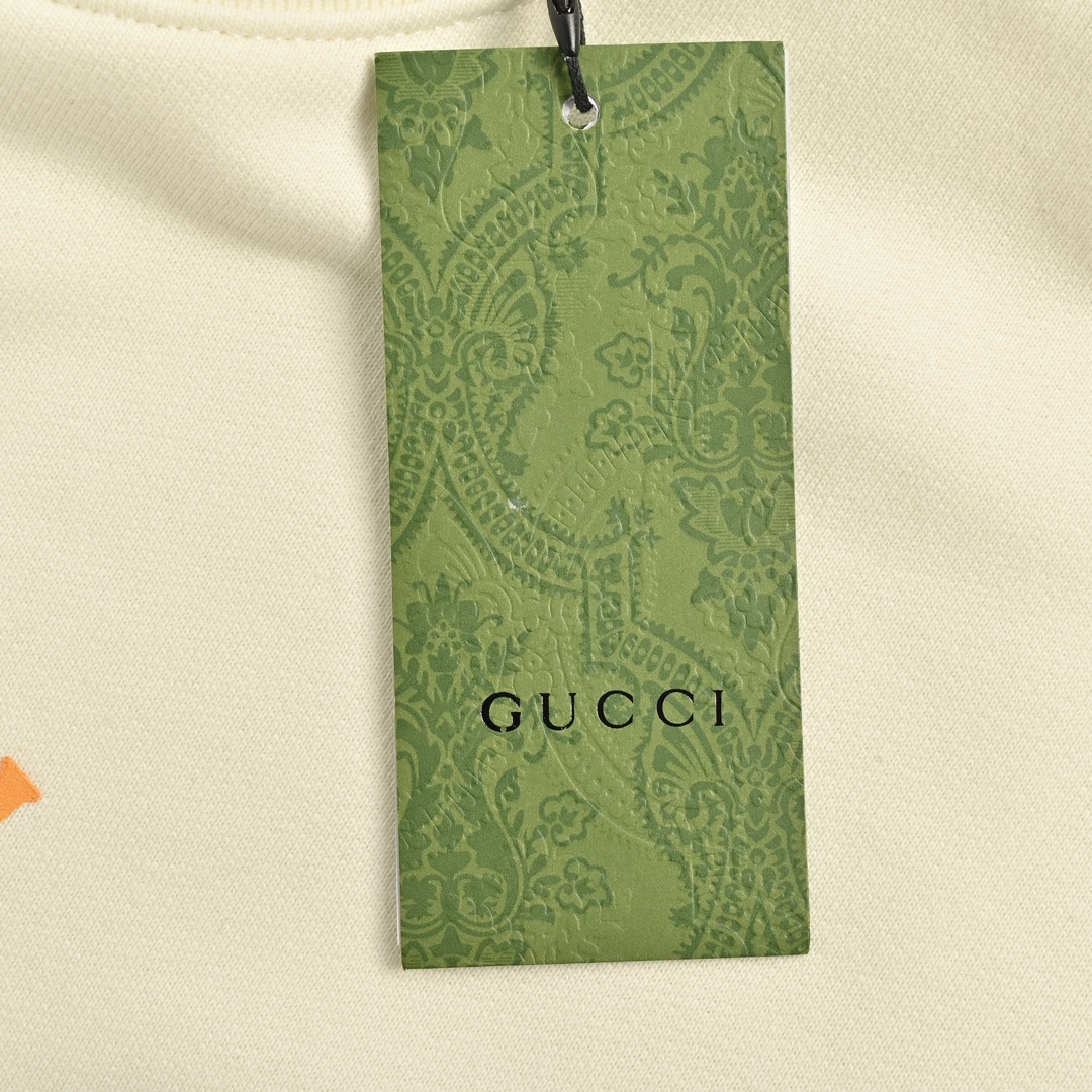 Gucci 24Fw Double G red, yellow and green foam print crew neck sweatshirt