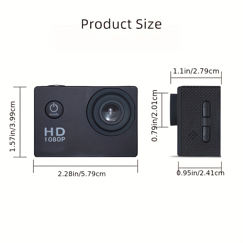 Action Camera (Built In 900 MA Battery) Action Camera Ultra HD Underwater Camera 140 Degree Wide-angle Lens 1181.1 Inch Waterproof Action Camera WIFI Camera For Thanksgiving Christmas (two Options: With Card And Without Card)