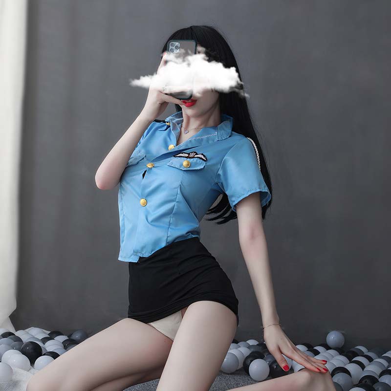 Cosplay Policewoman Uniform Lingerie Set