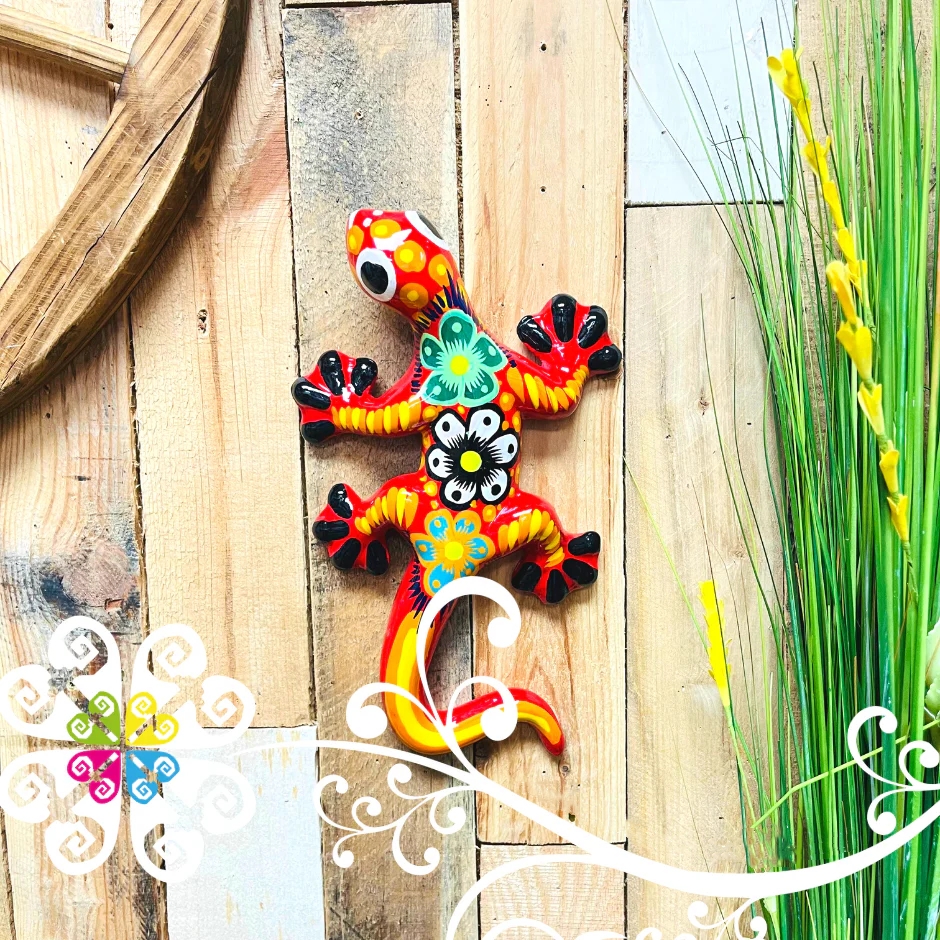🔥SPRING SALE🔥🦎Handmade Large Clay Lizard Decor