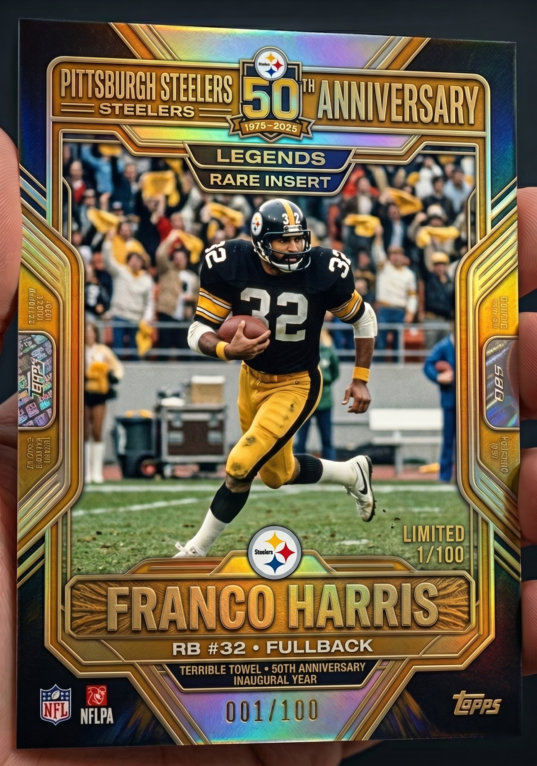 Pittsburgh Steelers Terrible Towel 50th Anniversary Hobby Box