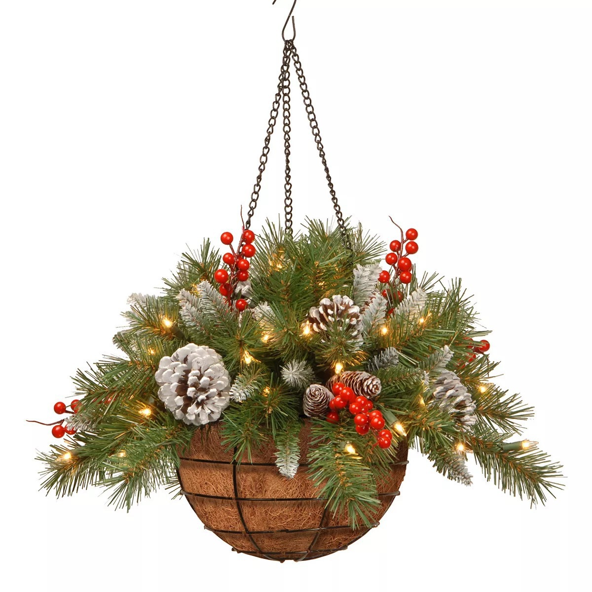 Artificial Christmas Hanging Basket(3 Types)