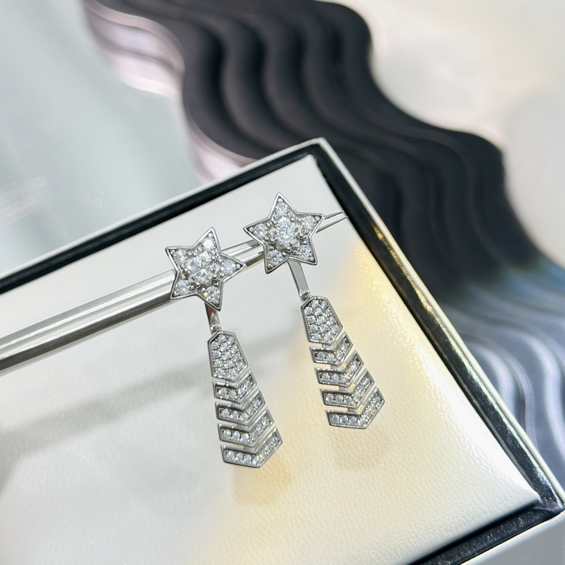 Chanel Comet Shooting Star Earrings