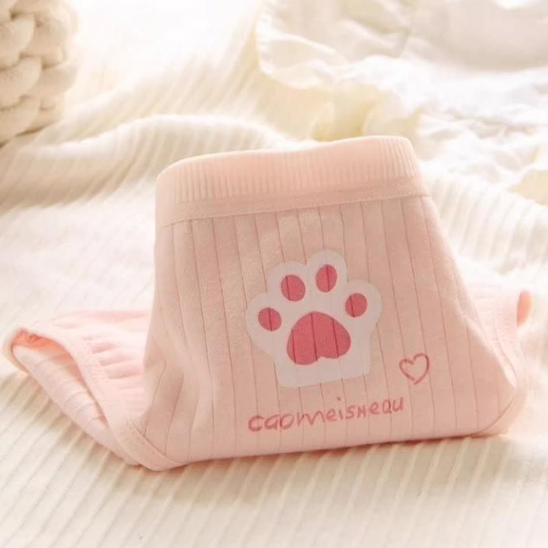 5 Pack Stripe Bunny Print Panty Set