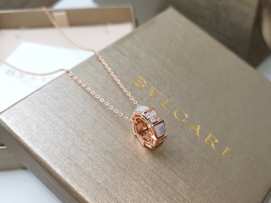 Bulgari Snake Bone Pendant Necklace