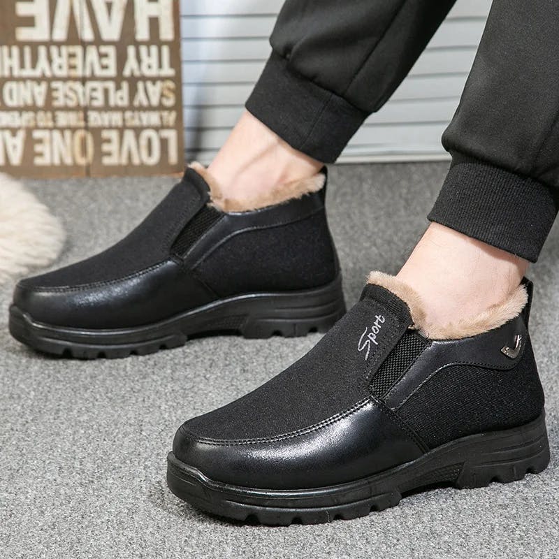 🔥Black Friday 60% OFF🔥 Men's Winter Fleece Waterproof Warm Non-Slip Shoes