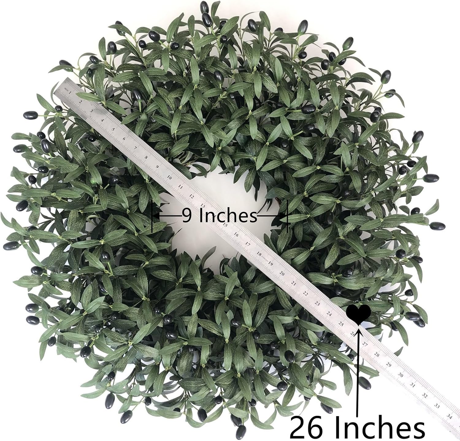 👍Last Day Promotion 60% OFF💥26-28 Inch Olive Wreaths for Front Door for All Seasons