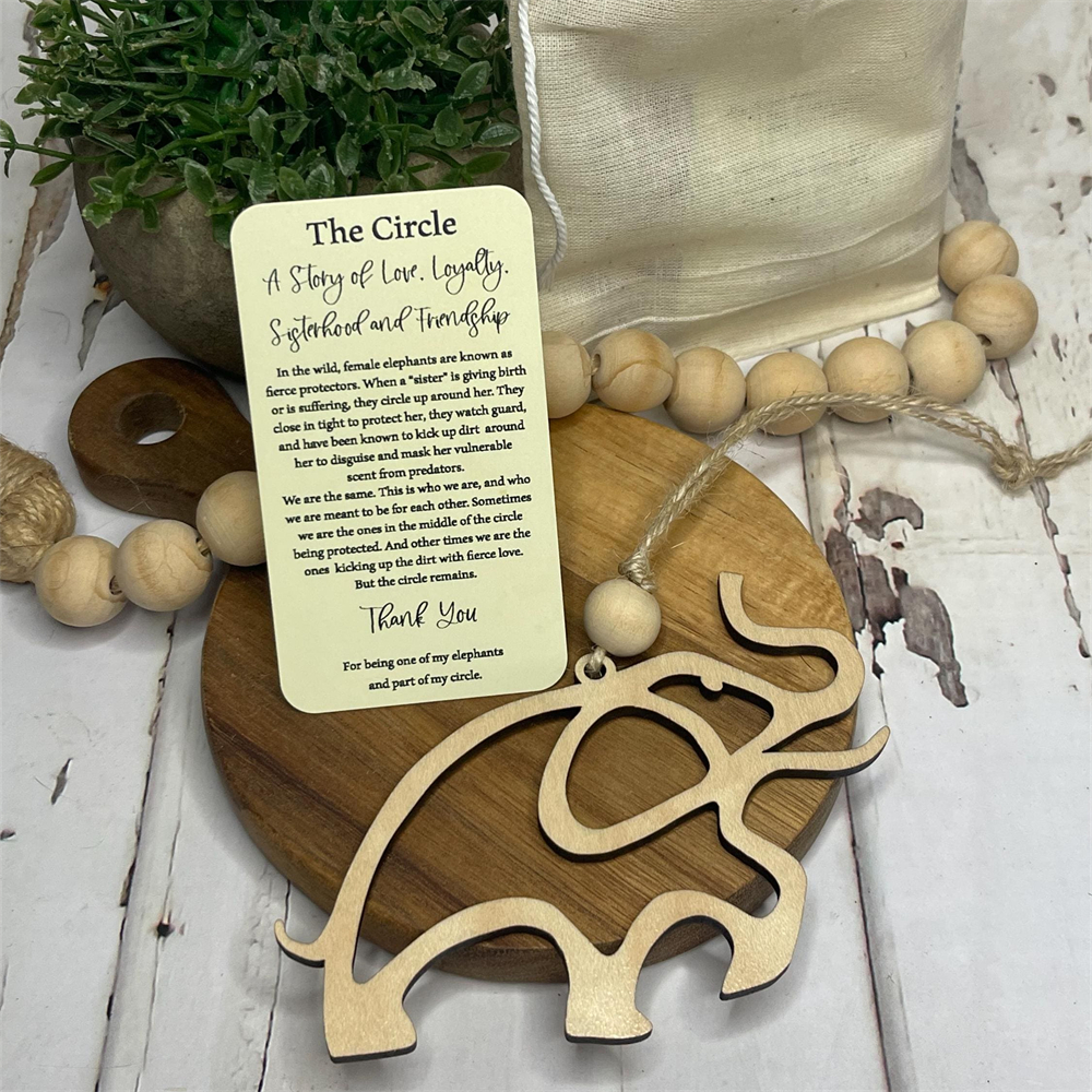 Sisterhood & Friendship-A Story of Love And Loyalty Elephant Ornament Gift