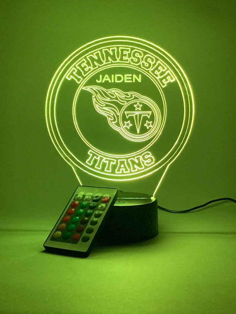 TENNESSEE TITANS 3D LAMP PERSONALIZED