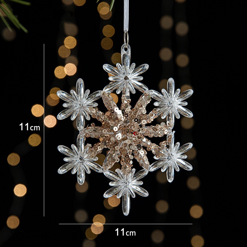 🎅2024 Christmas Promos🔥Christmas decorations sequins acrylic transparent pendant