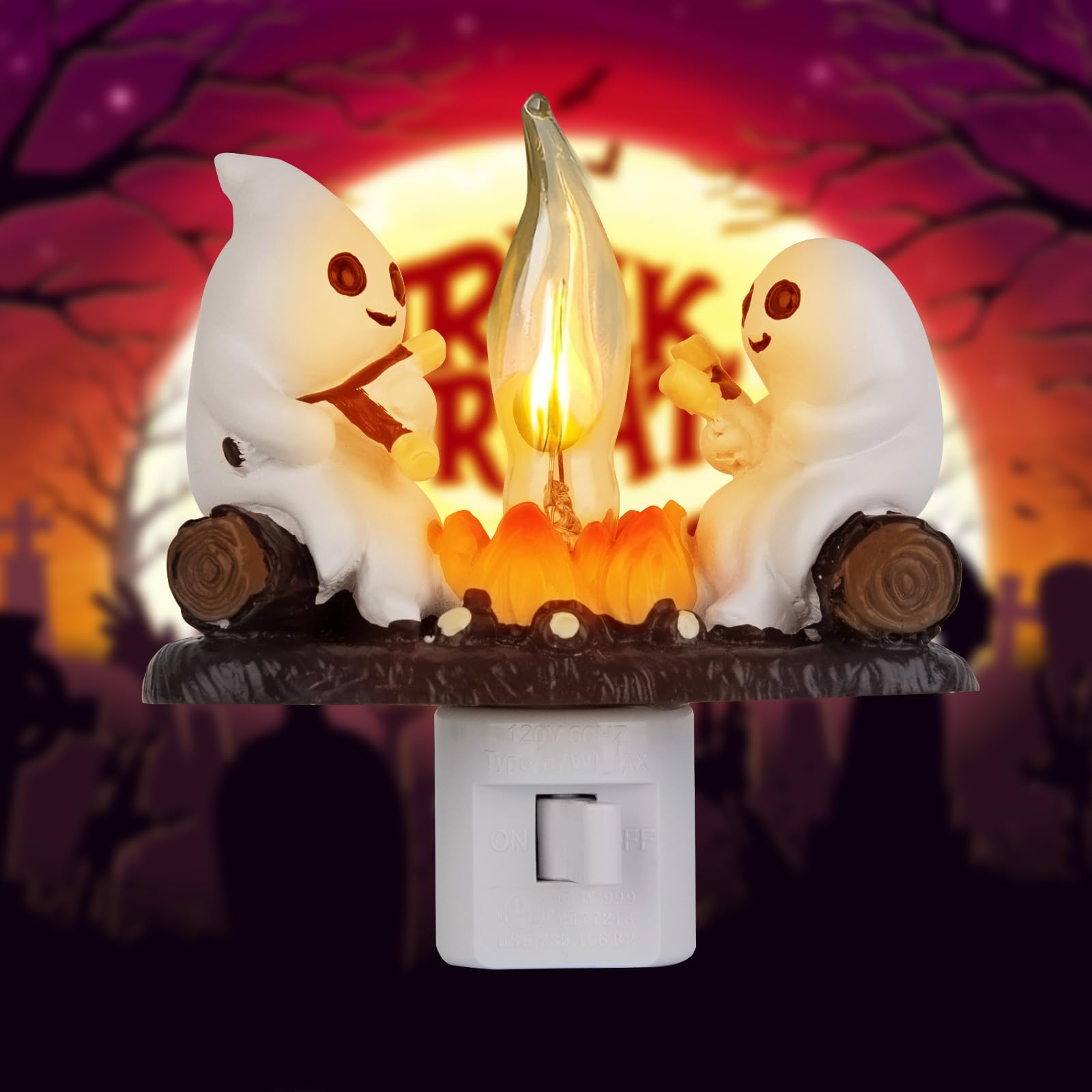 🔥Super Sale - 49% OFF🔥Ghost Campfire Flickering Night Light