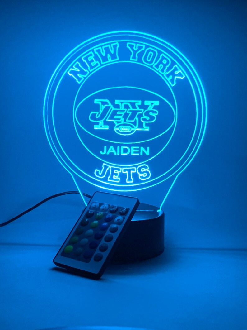 NEW YORK JETS 3D LAMP PERSONALIZED