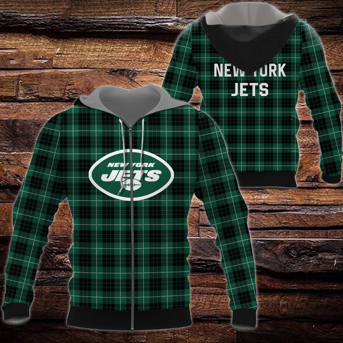 NEW YORK JETS 3D HOODIE SKULL113