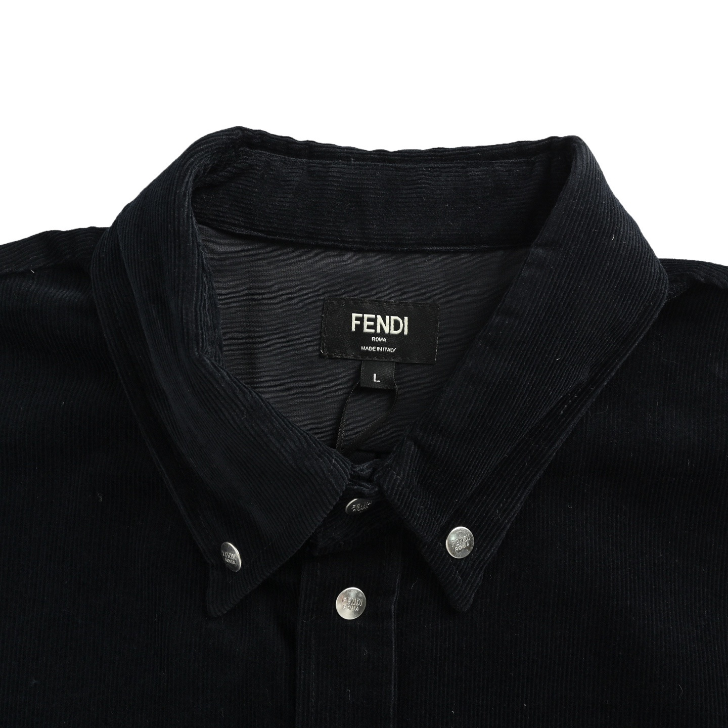 Fendi 25Fw blue corduroy shirt jacket