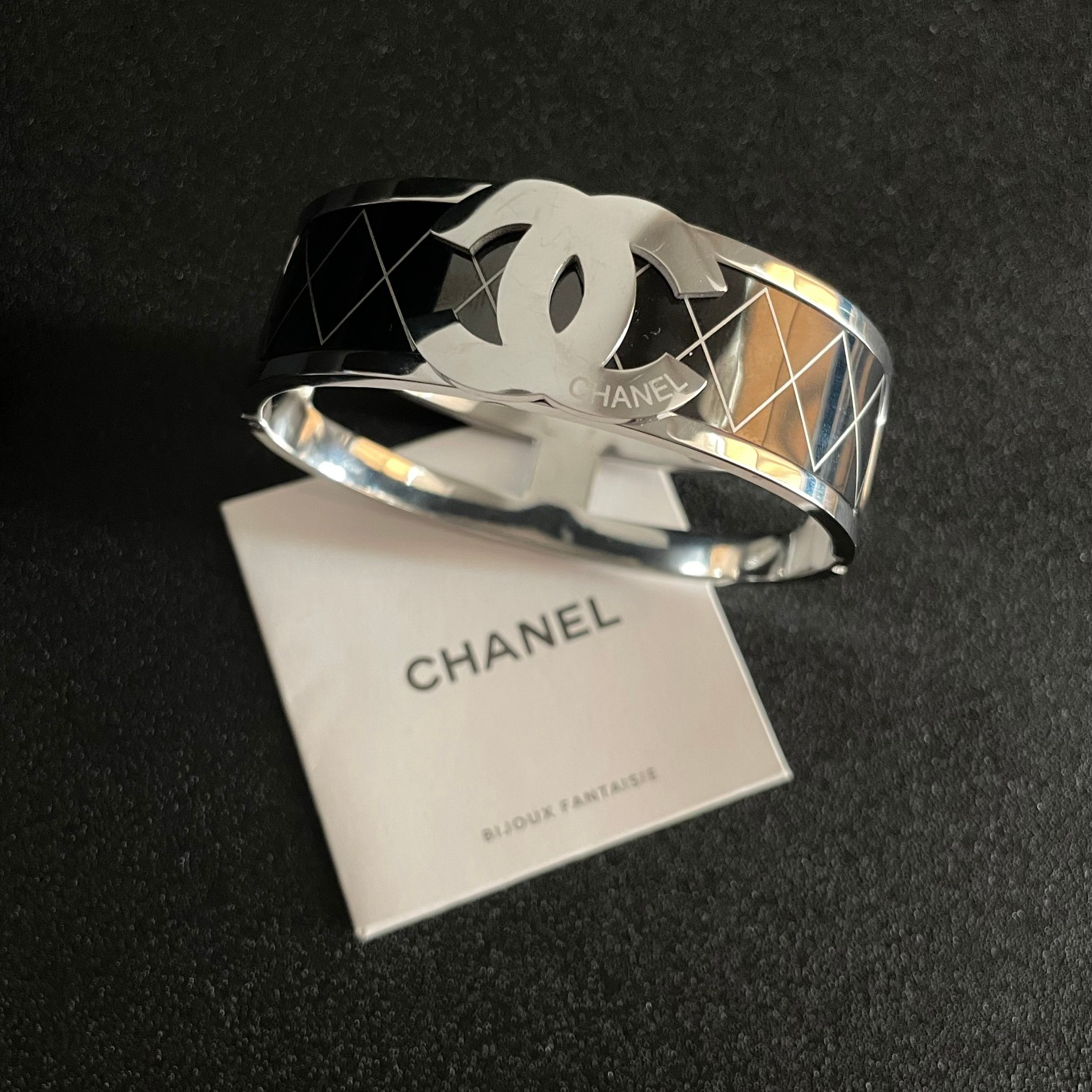 Chanel wide diamond bracelet