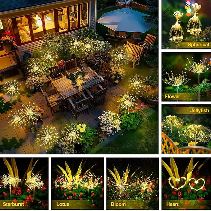 ❤️Last Day 49% OFF - 3PCS/SET Solar Powered Garden Fairy Lights