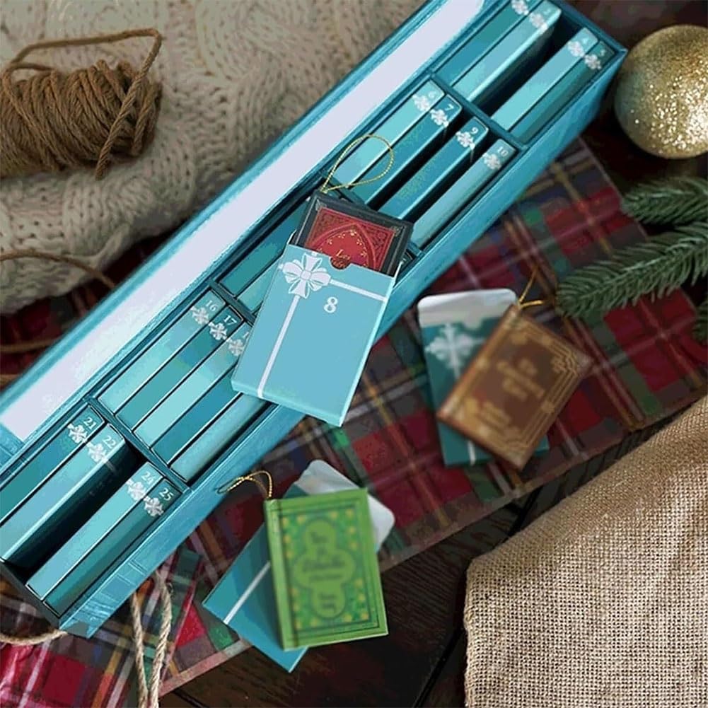 Mini Book Ornament 24 Days Advent Calendar 2025