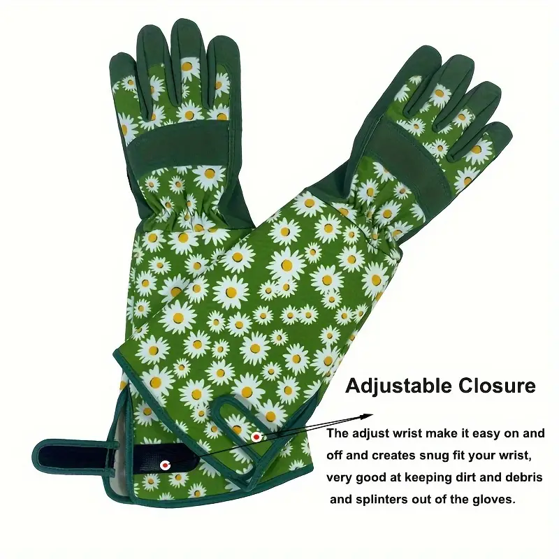 Long Sleeve Women's Gardening Protective Gloves