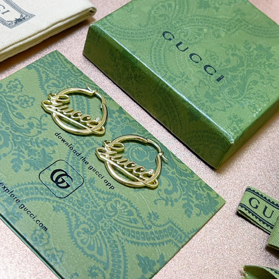 Gucci Font Earrings