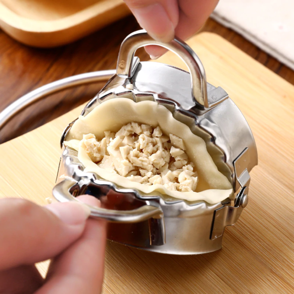 (🎇New Year Hot Sale)Stainless Steel Dumpling Mould Kit(SET OF 2PCS)-BUY 3 SETS  FREE SHIPPING