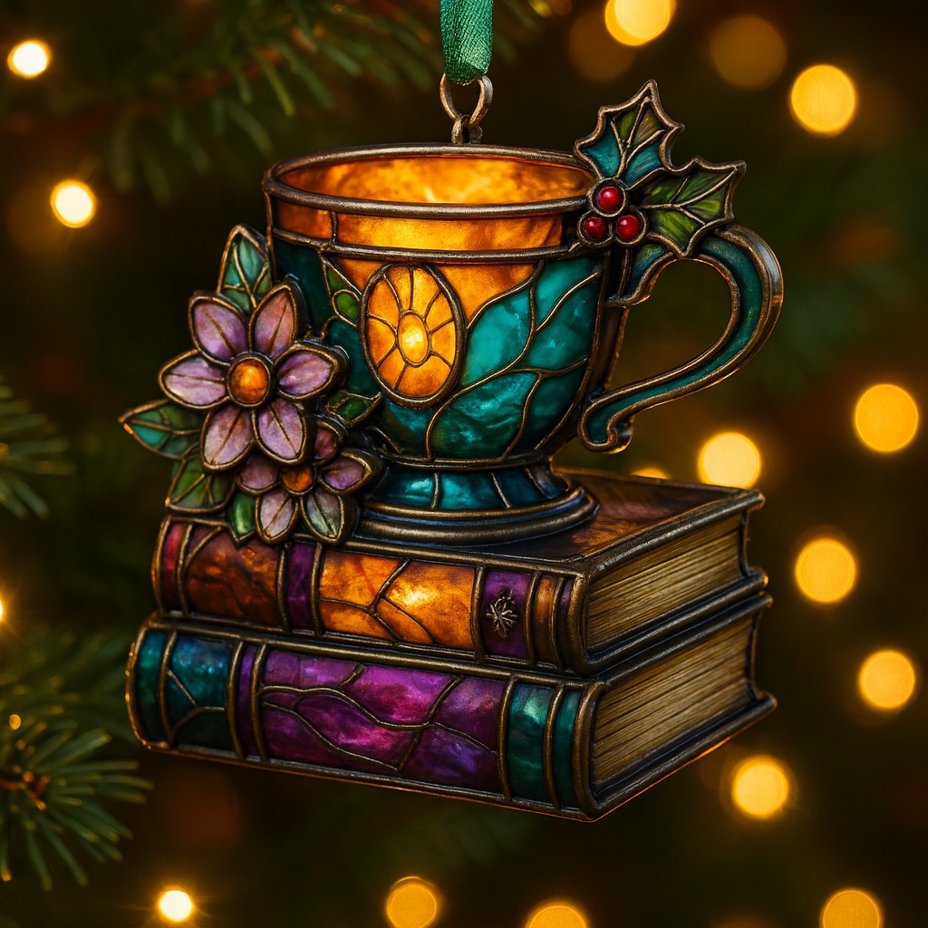 Book Lover’s Christmas Ornament