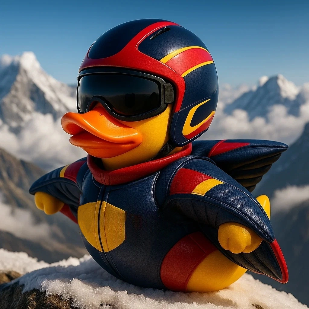 Extreme sports duck