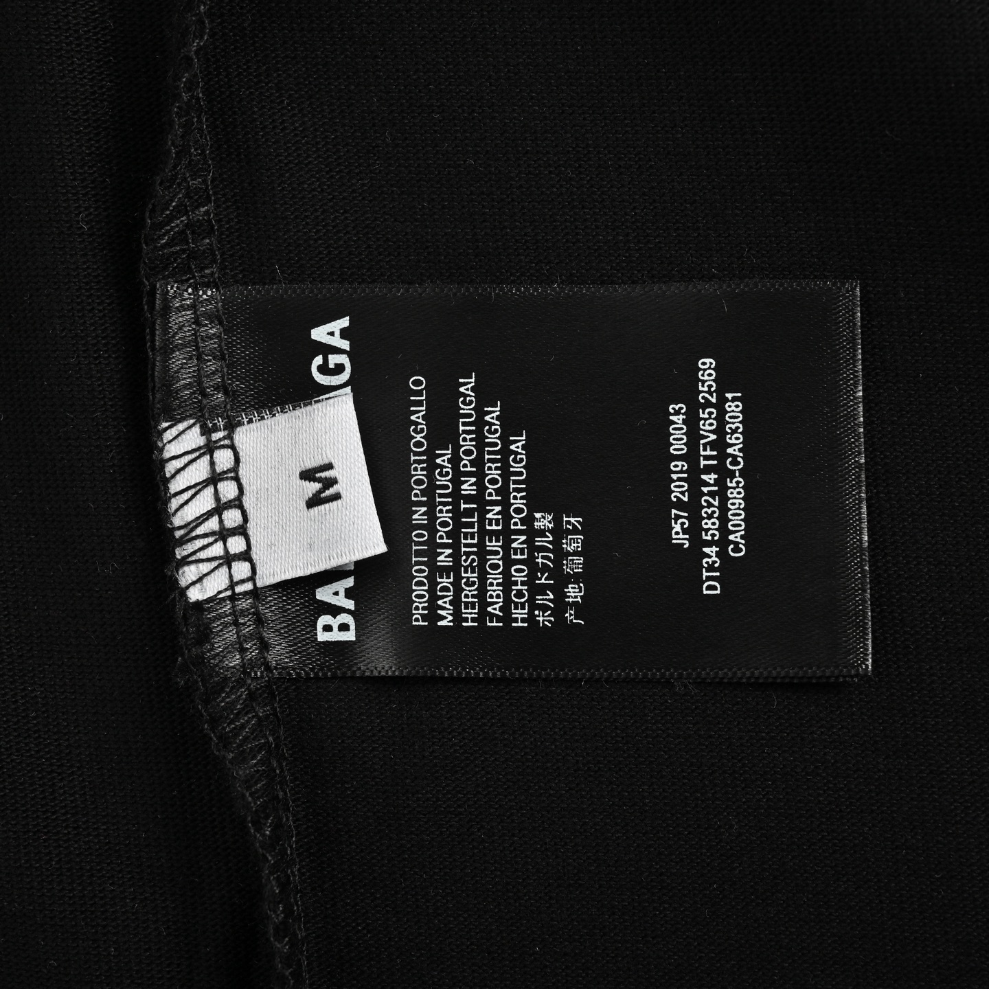 Balenciaga 25ss 3M printed letter logo short sleeve